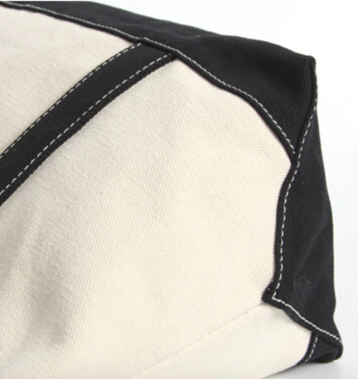 Sac cabas Lux Boat noir et beige