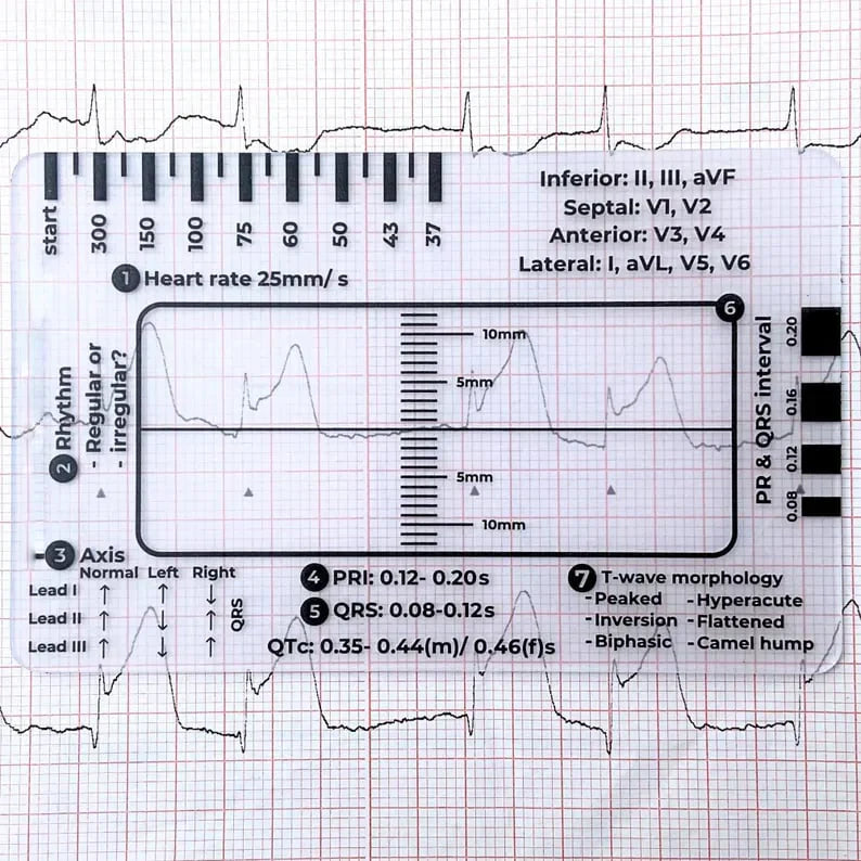 CardioScale™ - Règle ECG à 7 niveaux