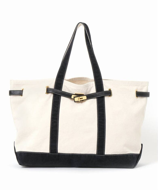 Sac cabas Lux Boat noir et beige