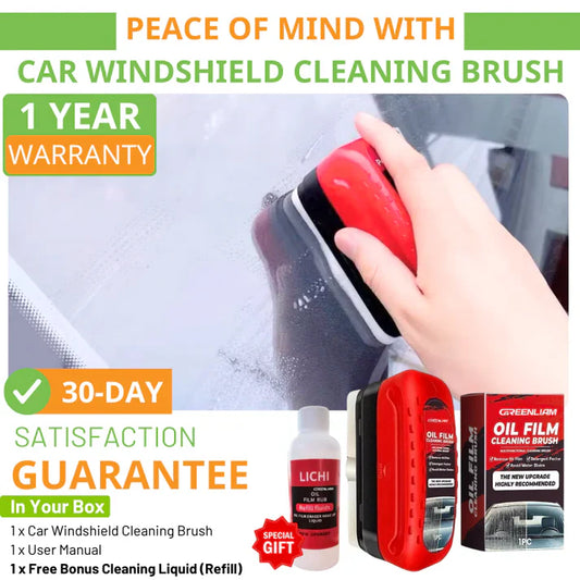 CrystalClear™ - Brosse de nettoyage pour pare-brise de voiture