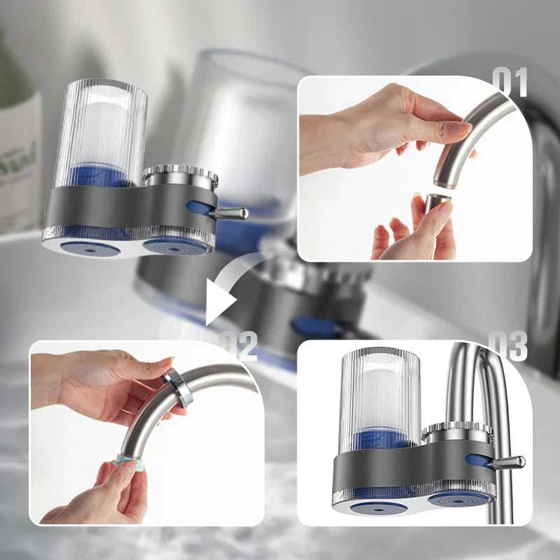 HydroPure™ - Purificateur d'eau de robinet avec adaptateurs